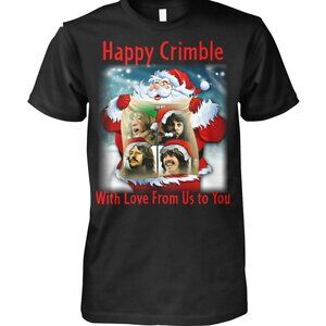Happy Crimble T-Shirt With Love From Us To You Funny Christmas Holiday Tee103